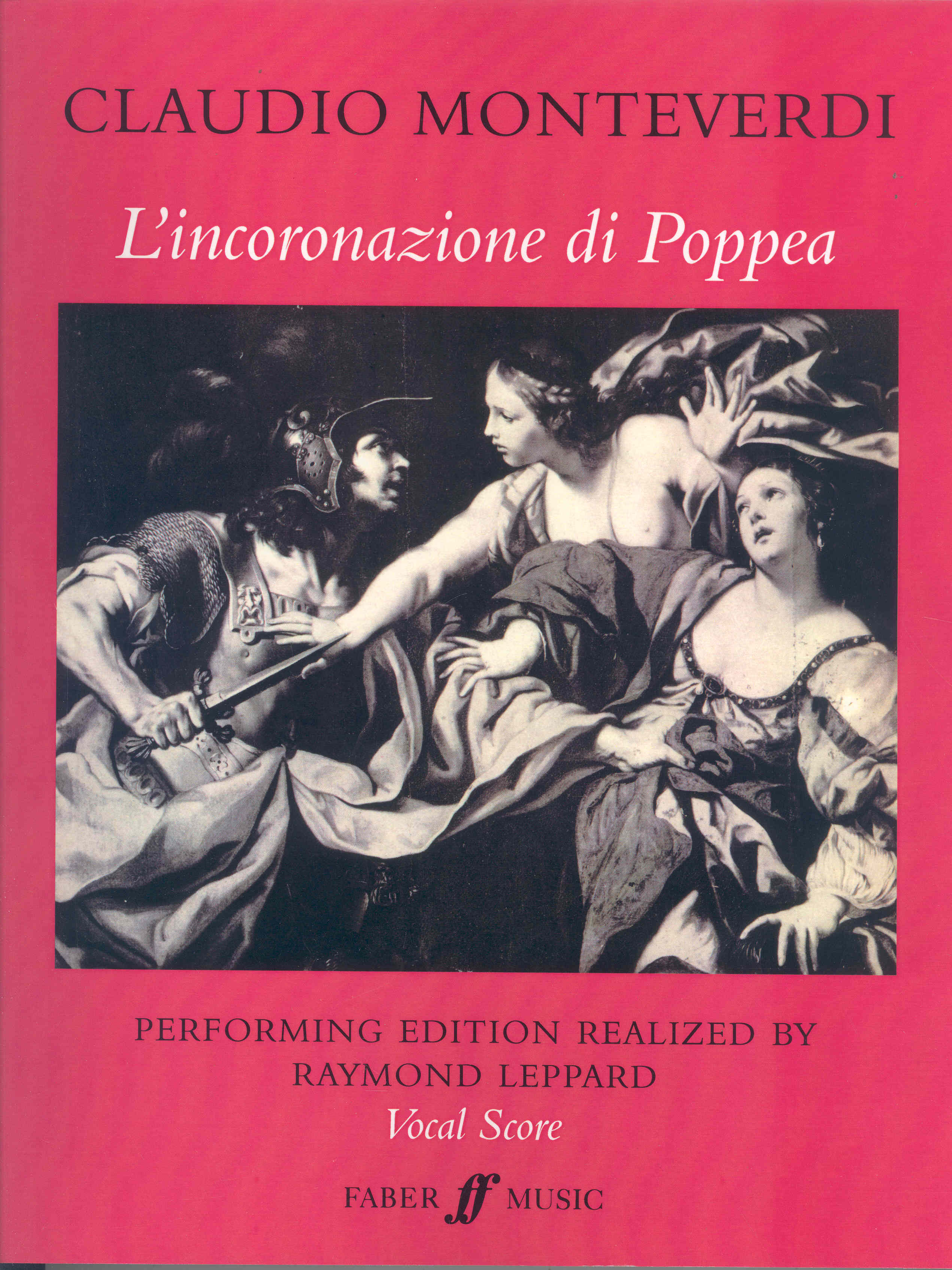 Monteverdi Poppea Vocal Score Sheet Music Songbook