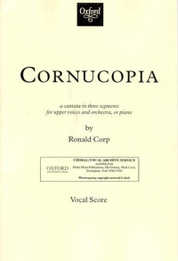 Corp Cornucopia For Upper Voices &orch Vocal Score Sheet Music Songbook