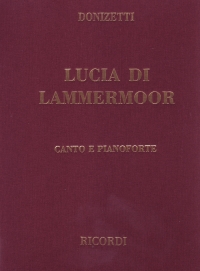 Donizetti Lucia Di Lammermoor Italian V/sc Cloth Sheet Music Songbook