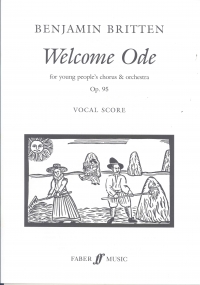 Britten Welcome Ode Vocal Score Sheet Music Songbook