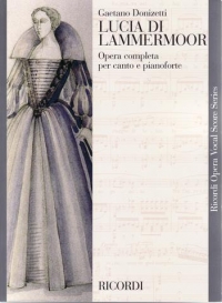 Donizetti Lucia Di Lammermoor Vocal Score Italian Sheet Music Songbook