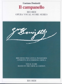 Donizetti Il Campanello Italian Vocal Score Paper Sheet Music Songbook