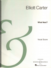 Carter What Next Vocal Score Sheet Music Songbook