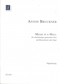 Bruckner Mass No. 2 E Minor Organ Score Sheet Music Songbook