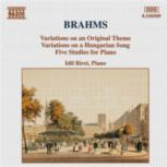 Brahms Variations Op21 Five Studies Music Cd Sheet Music Songbook