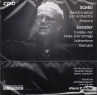 Scelsi/zender Quattro Pezzi & 5 Haiku Music Cd Sheet Music Songbook