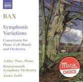 Bax Symphonic Variations Concertante Music Cd Sheet Music Songbook