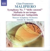 Malipiero Symphonies Vol 4 No 7 Sinfonia Music Cd Sheet Music Songbook