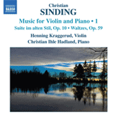 Sinding Music For Violin & Piano Vol 1 Music Cd Sheet Music Songbook