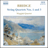 Bridge String Quartets Nos 1 & 3 Music Cd Sheet Music Songbook