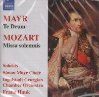 Mozart Missa Solemnis Mayr Te Deum Music Cd Sheet Music Songbook