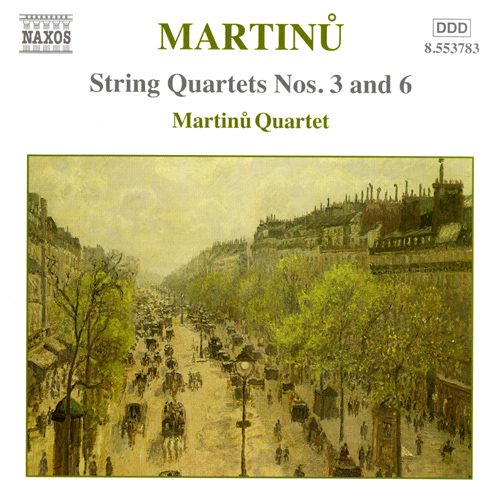 Martinu String Quartets 3 & 6 + Other Works Cd Sheet Music Songbook