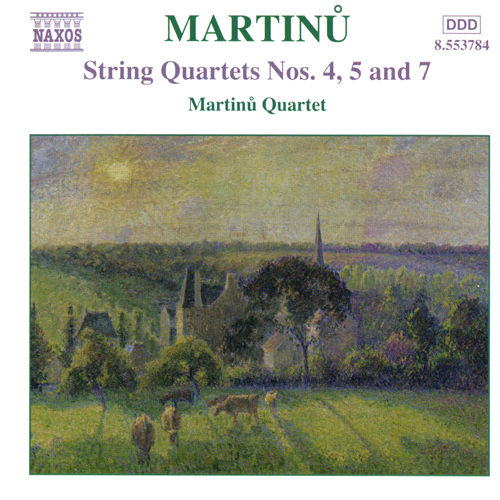 Martinu String Quartets 4, 5 & 7 Music Cd Sheet Music Songbook