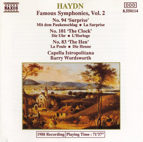 Haydn Symphonies Nos 83, 94 & 101 Music Cd Sheet Music Songbook