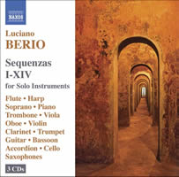 Berio Sequenzas I-xiv Complete Music Cd Sheet Music Songbook
