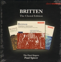 Britten The Choral Edition 3cd Set Music Cd Sheet Music Songbook