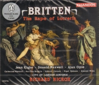 Britten The Rape Of Lucretia Op37 Hickox Music Cd Sheet Music Songbook