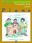 Alfred Basic Piano Notespeller Book Level 3 Sheet Music Songbook