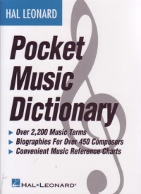 Pocket Music Dictionary Hal Leonard Sheet Music Songbook