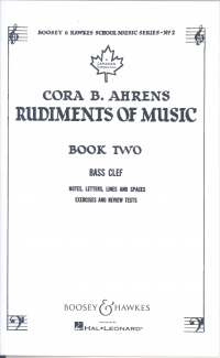 Rudiments Of Music Vol 2 Ahrens Sheet Music Songbook