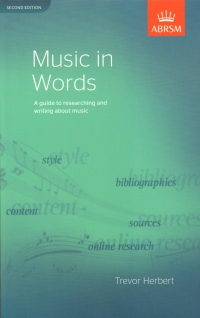 Music In Words Herbert 2nd Edition Abrsm Sheet Music Songbook