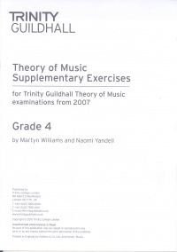 Trinity Theory Supplementary Exercises Grade 4 Sheet Music Songbook