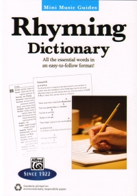 Rhyming Dictionary Mini Music Guides Sheet Music Songbook