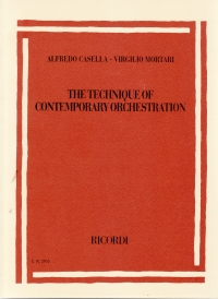 Mortari Technique Of Contemporary Orchestration Sheet Music Songbook