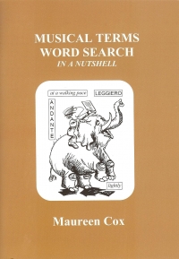 Musical Terms Word Search In A Nutshell Cox Sheet Music Songbook