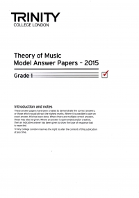Trinity Theory Model Answer Papers 2015 Grade 1 Sheet Music Songbook