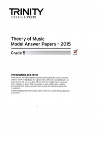 Trinity Theory Model Answer Papers 2015 Grade 5 Sheet Music Songbook
