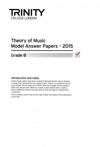 Trinity Theory Model Answer Papers 2015 Grade 8 Sheet Music Songbook