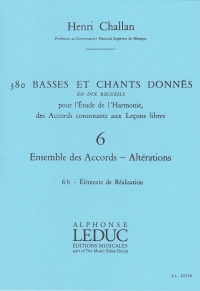 Challan 380 Figured Bass Exercises Vol 6b Sheet Music Songbook