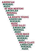 American Minimal Music Mertens Sheet Music Songbook