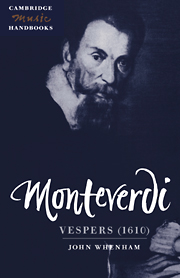 Monteverdi Vespers Whenham Cambridge Music Handbk Sheet Music Songbook