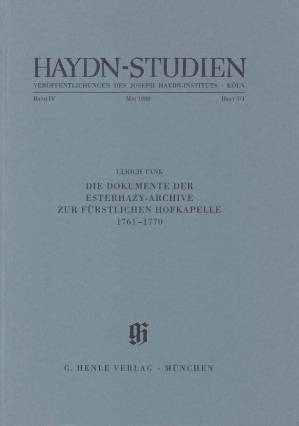 Haydn-studien Band 4 Heft 3/4 Sheet Music Songbook