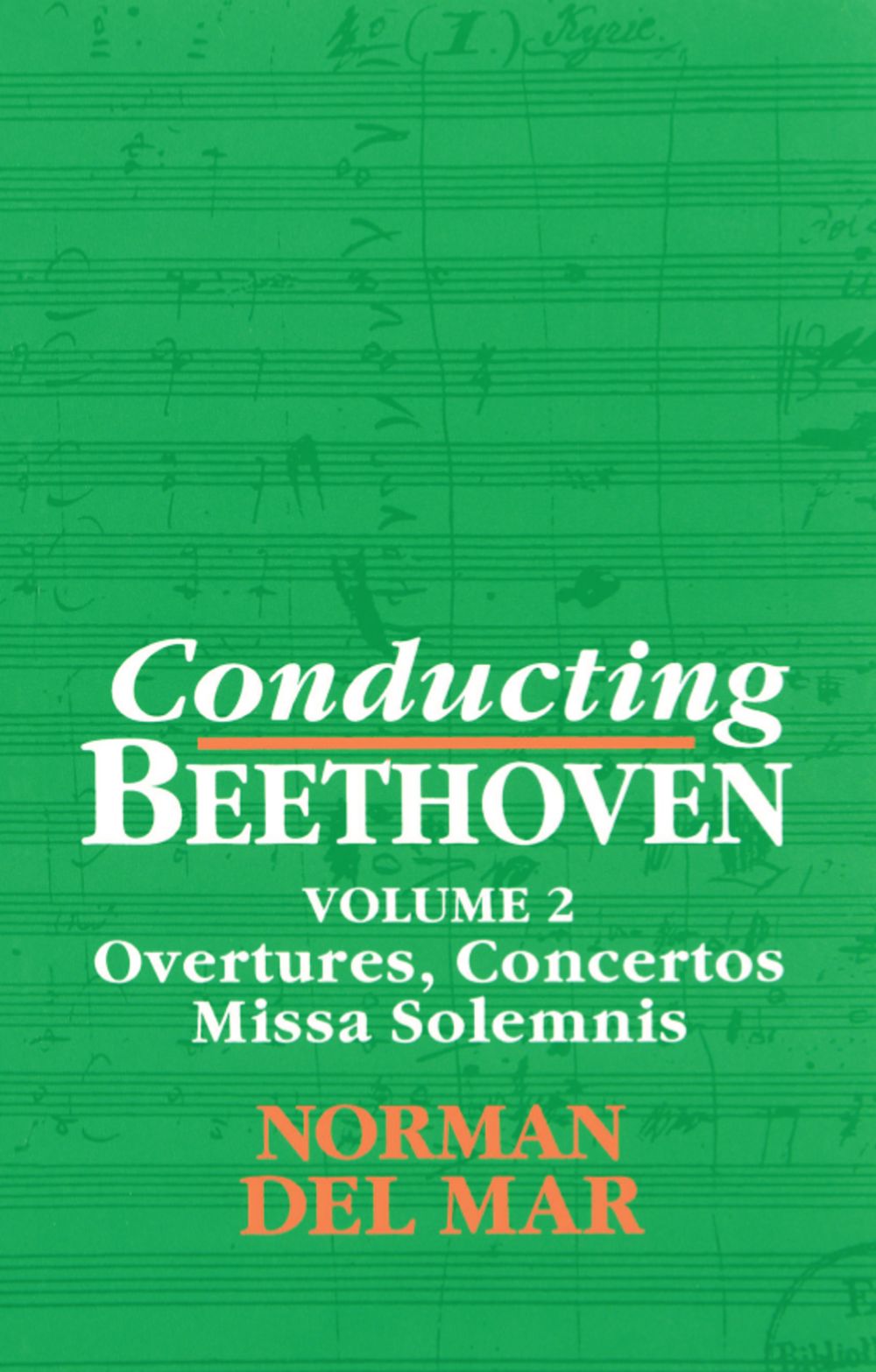 Del Mar Conducting Beethoven Volume 2 Paperback Sheet Music Songbook