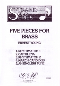 Young Five Pieces For Brass (pno Acc/2tc/2bc Pts) Sheet Music Songbook