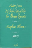 Oliver Suite From Nicholas Nickleby Score Sheet Music Songbook