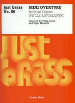 Lutoslawski Mini Overture Brass Quintet Jb50 Sheet Music Songbook