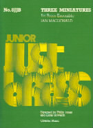 Macdonald Three Miniatures (ensemble) Jjb 8 Sheet Music Songbook
