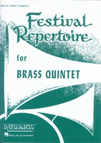 Festival Repertoire Brass Quintet 1st Bb Cornet Sheet Music Songbook