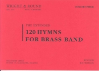 120 Hymns For Brass Band Concert Pitch Tuned Perc Sheet Music Songbook