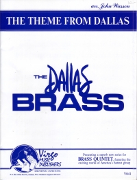 Dallas Theme Wasson Brass Quintet Sheet Music Songbook