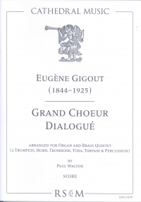 Gigout Grand Choeur Dialogue Org & 5tet Score Sheet Music Songbook
