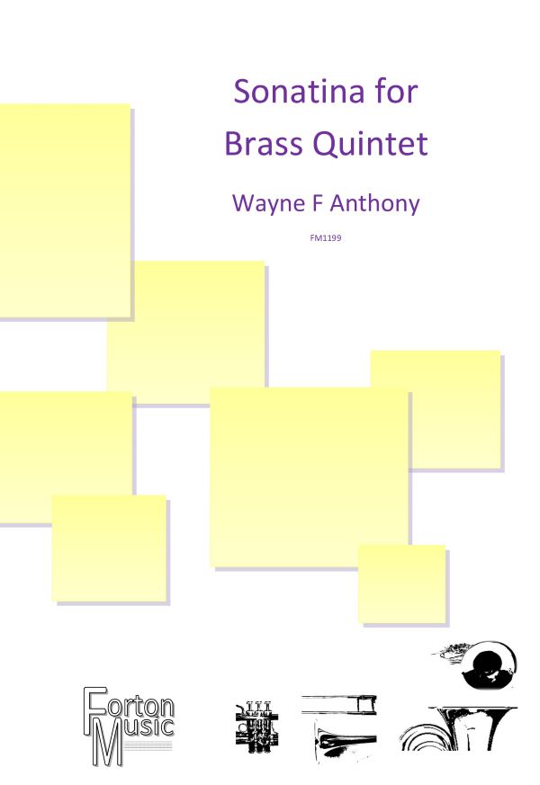 Anthony Sonatina For Brass Quintet Score & Parts Sheet Music Songbook
