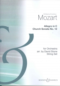 Mozart Allegro In C Hss89 Set Of String Parts Sheet Music Songbook