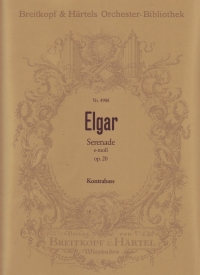 Elgar Serenade Double Bass Sheet Music Songbook