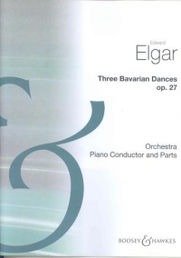 Elgar 3 Bavarian Dances Piano Conductor & Parts Sheet Music Songbook