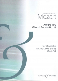 Mozart Allegro In C Hss89 Set Of Wind Parts Sheet Music Songbook